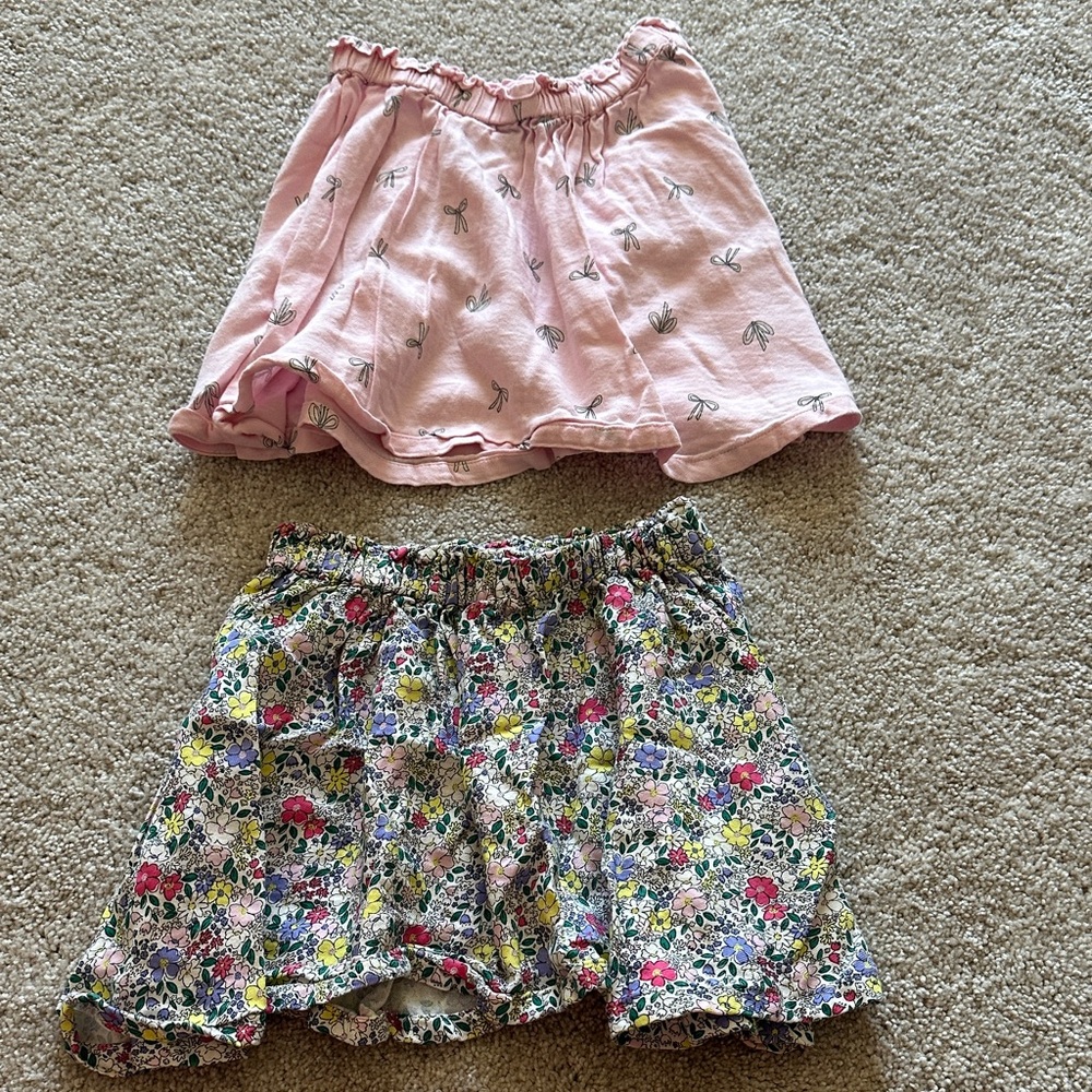 Old Navy Pink and Floral Kids Skirts